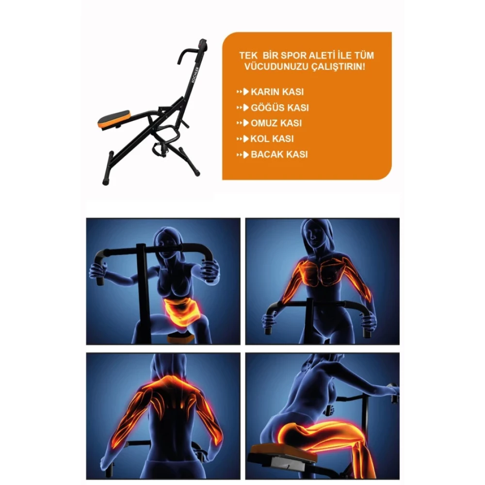 Total Fitness Tum Vucut Fitness Aleti - Kondisyon Aleti - Mekik Aleti - Alman Tasarim Kondisyon Aletleri Fiyatı