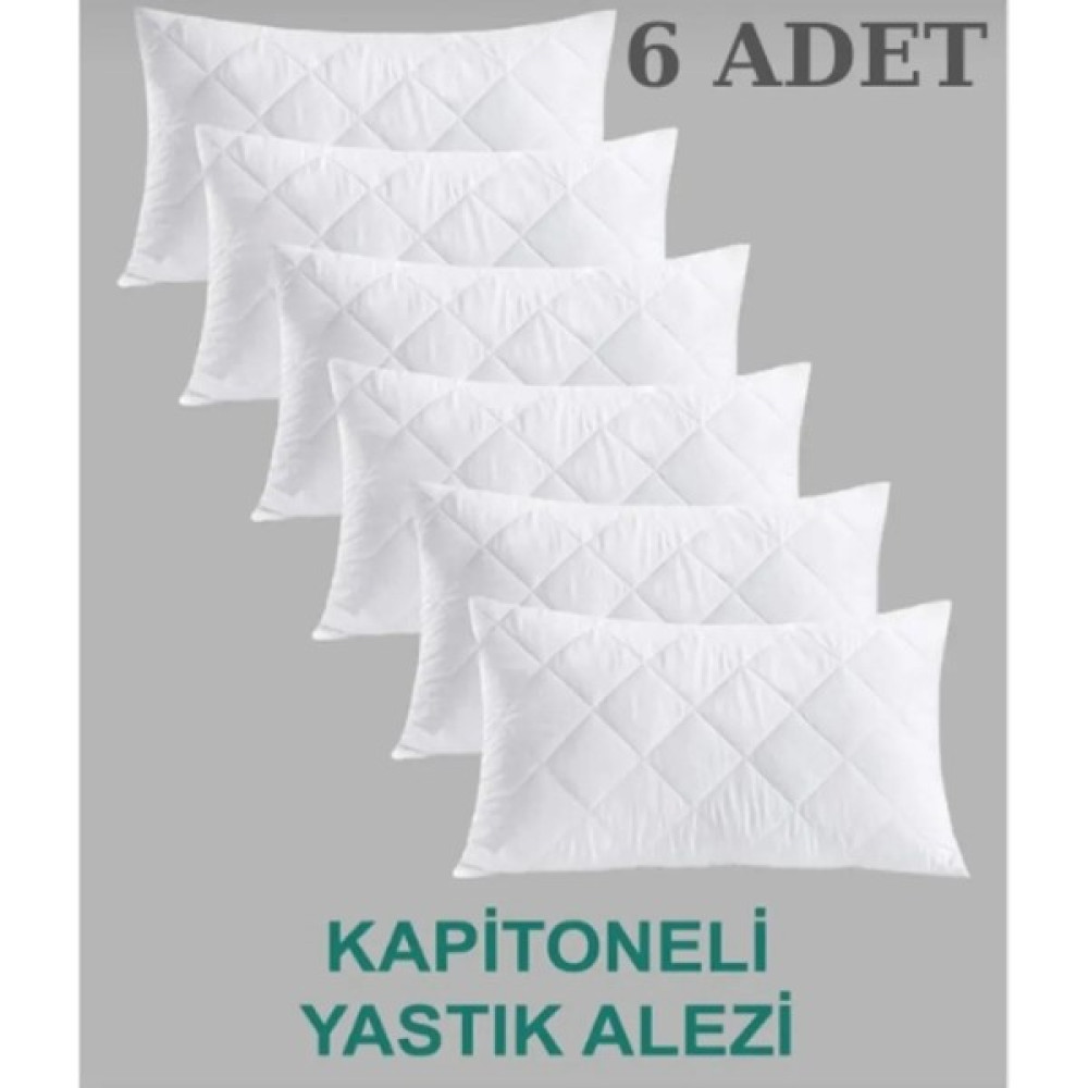 Totem 6 Lı Kapitone Desenli Fermuarli Yastık Alezi - Beyaz - 50 x 70 cm Alez / Yatak Koruyucu Fiyatı