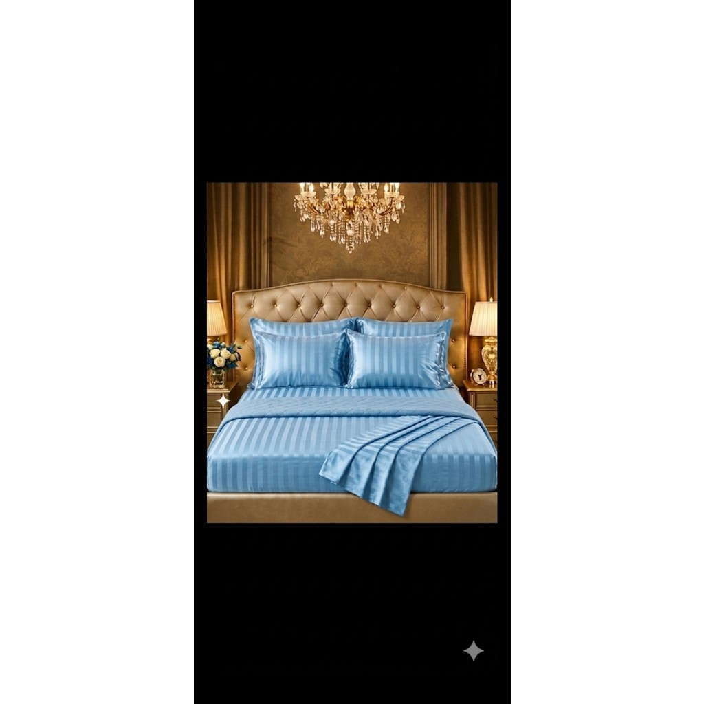Totem Deluxe Saten Lastikli Çarşaf Takımı - Mavi - 100 x 200 Çarşaf Fiyatı