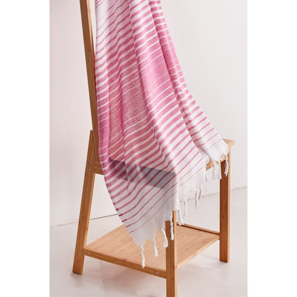 Totem Pamuklu Saçaklı Peştemal 100 X 180 Cm - Pembe Peştamal Fiyatı
