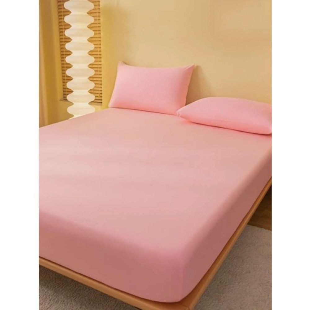 Totem Ranforce Pamuklu Pembe Yastık Kılıflı Lastikli Çarşaf Takımı Çift Kişilik 160 x 200 - 180 x 200 cm Çarşaf Fiyatı