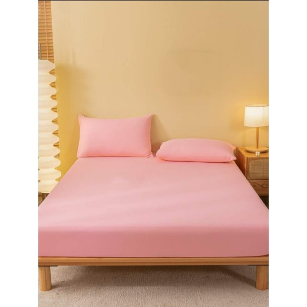 Totem Ranforce Pamuklu Yastık Kılıflı Lastikli Çarşaf Takımı 160 x 200 - Pembe Çarşaf Fiyatı