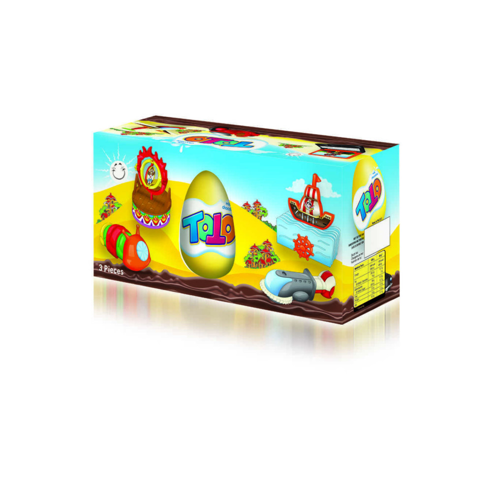 Toto Sürpriz Çikolata Yumurta 20 Gr. 3lü (1 Paket) Çikolata ve Gofret Fiyatı
