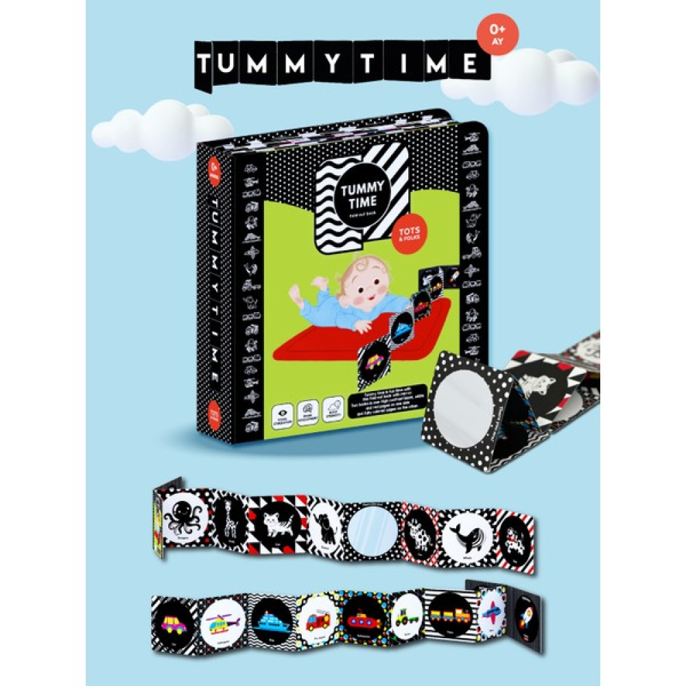 Tots & Folks Tummy Time Bebek Aynası ve Katlanabilir Kitap Bebek Oyuncakları Fiyatı