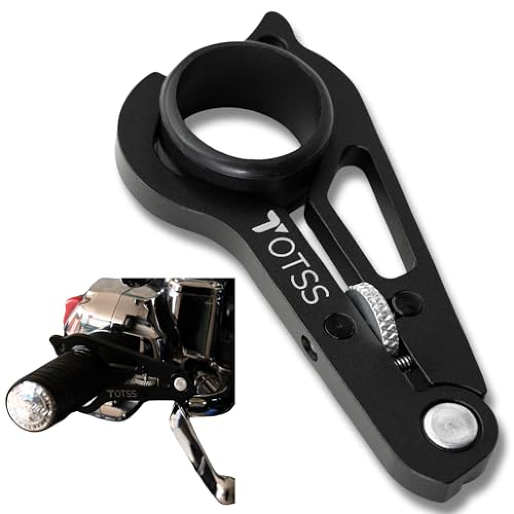 TOTSS - Universal Anti-Fatigue Motorcycle Throttle Lock, Heavy-Duty Cruise Control Assist - Wrist Support & Steady Speed for Long Riding Trips - Motorcycle Accessories