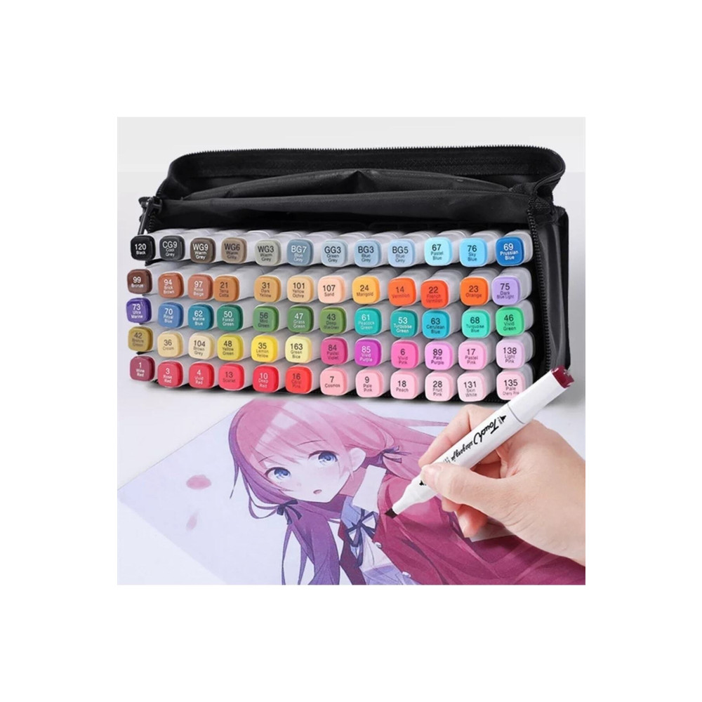 TOUCH SKETC 60 lı marker kalem seti taşınabilir çanta Sanatsal Malzemeler Fiyatı