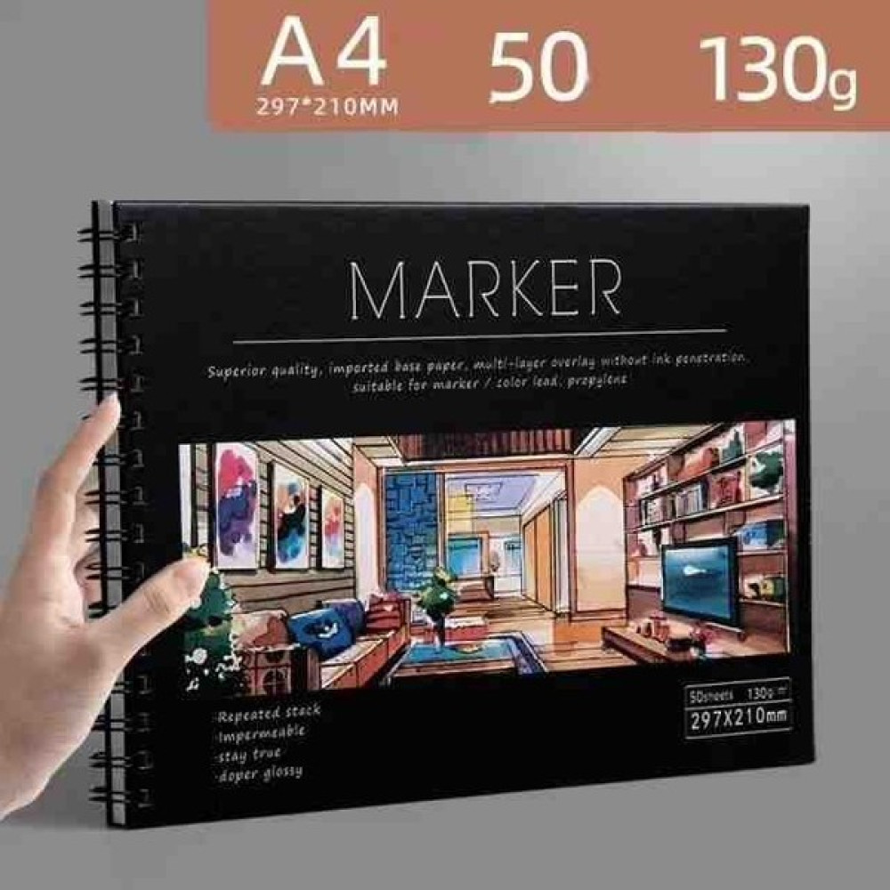Touch Sketc Marker Kalem Defteri Premium Teli 130 gr 50 Yaprak Yardımcı Malzeme Fiyatı