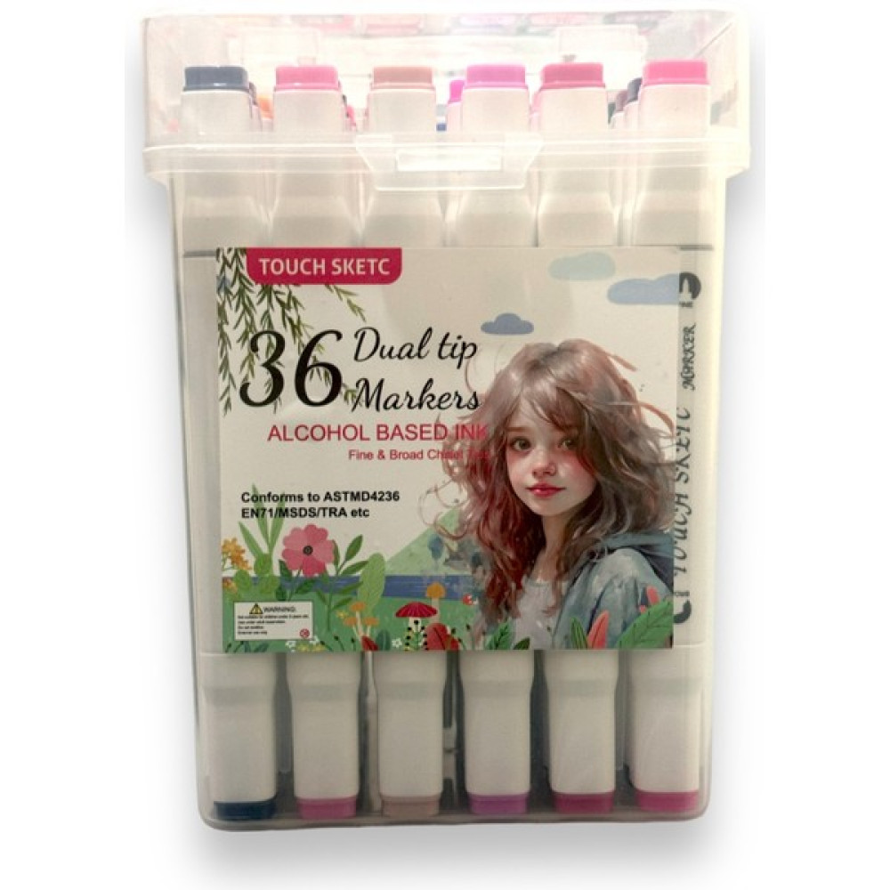Touch Sketc Marker Kalem Seti Çift Uçlu Çanta Set - 24 Sanatsal Malzemeler Fiyatı
