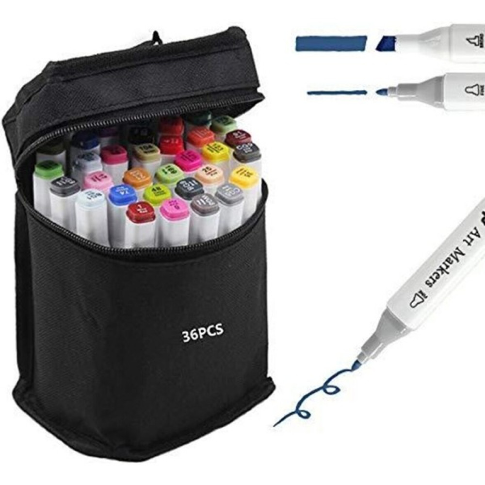 Touch Sketc Marker Kalem Seti Çift Uçlu Çanta Set - 36 Sanatsal Malzemeler Fiyatı