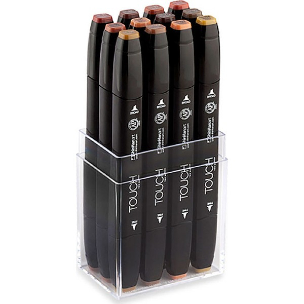 Touch Twın Marker 12Li Set Ahşap Renkleri Sanatsal Malzemeler Fiyatı