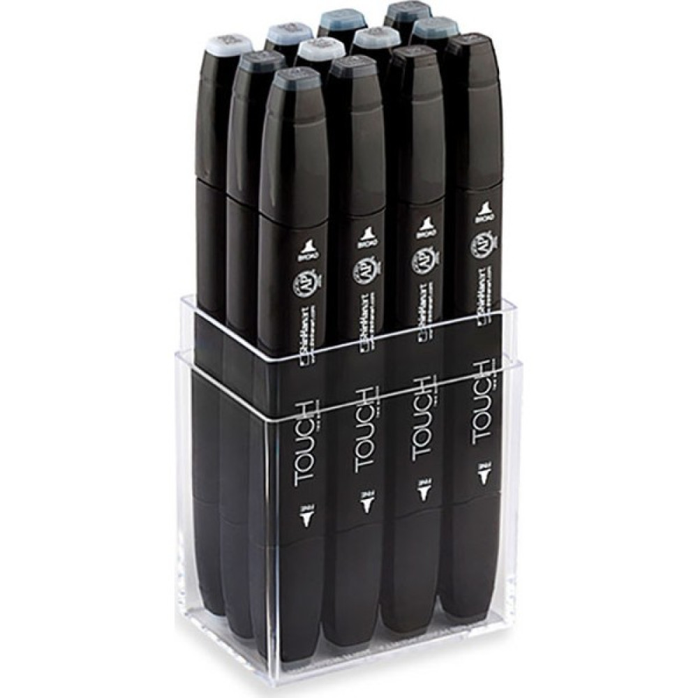 Touch Twın Marker 12Li Set Mavi/Yeşil Griler Sanatsal Malzemeler Fiyatı