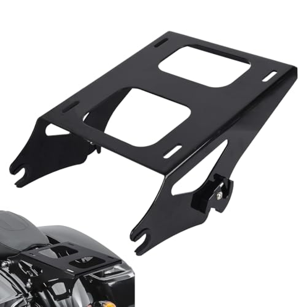 Tour Pack Mount, Tour Pack Bracket, Black Detachable Two Up Tour Pak Pack Mounting Luggage Rack for Harley Davidson Touring Street Glide Electra Glide Road Glide Road King 2014-2024