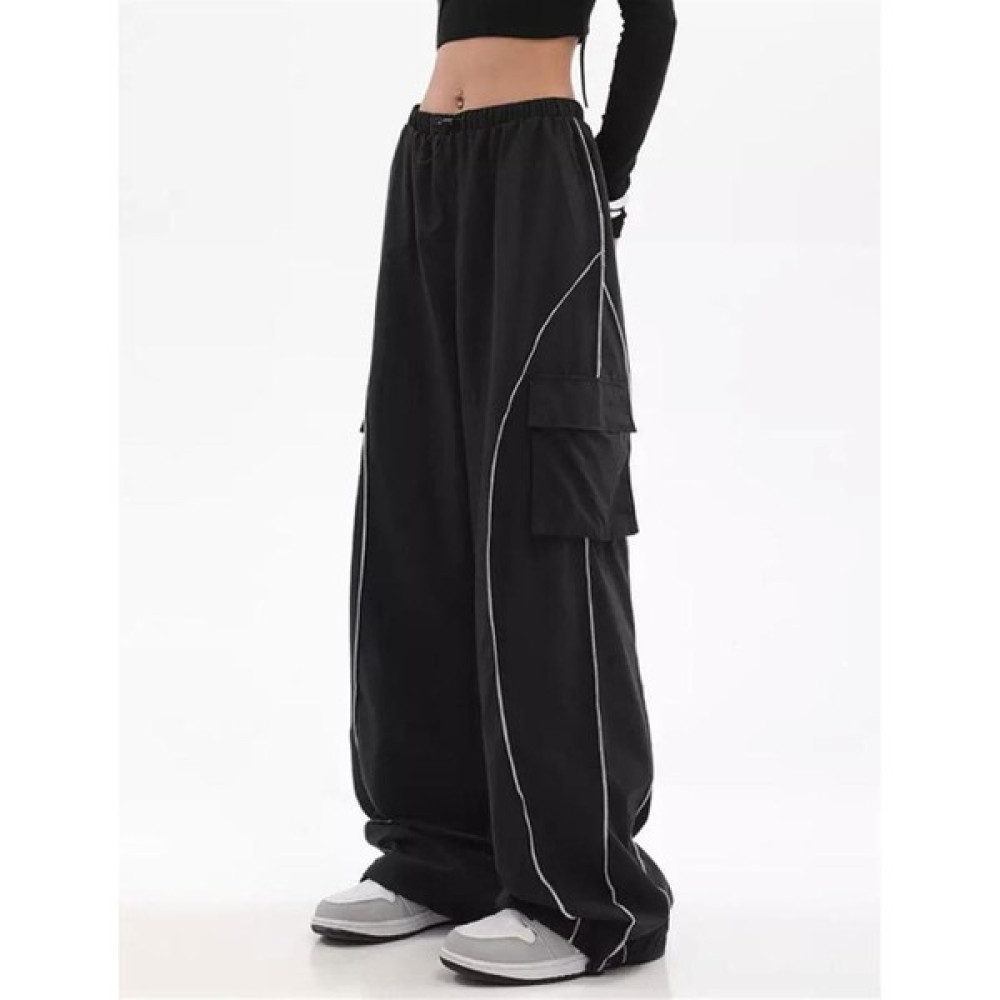 Touz Moda Cargo Pocket Lines Detail Wide Leg Tracksuit Kadın Eşofman Fiyatı