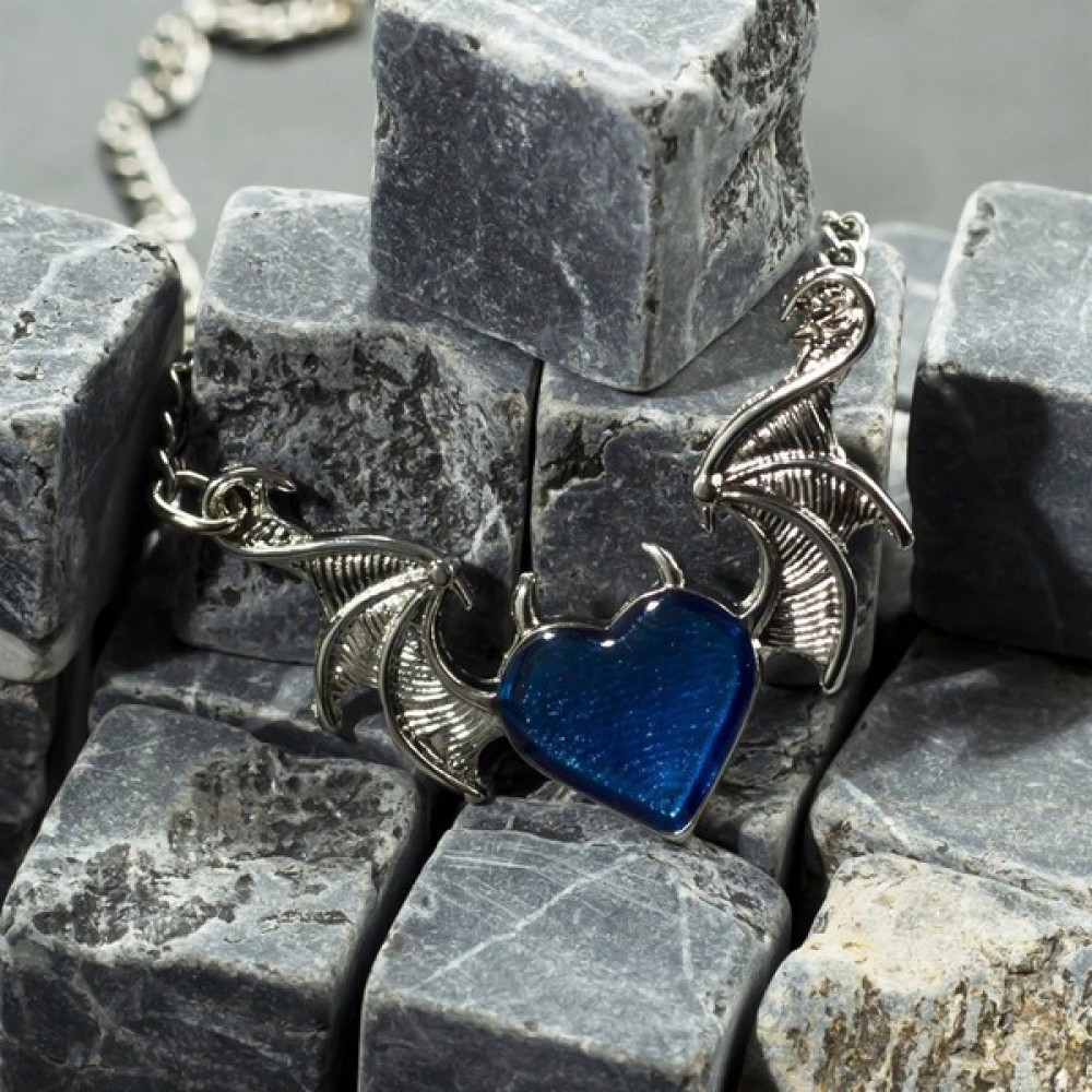 Touz Moda Devil Blue Heart Kolye Bijuteri Kolye Fiyatı