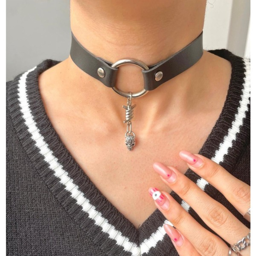 Touz Moda Gothic Skull Choker - Siyah Bijuteri Kolye Fiyatı