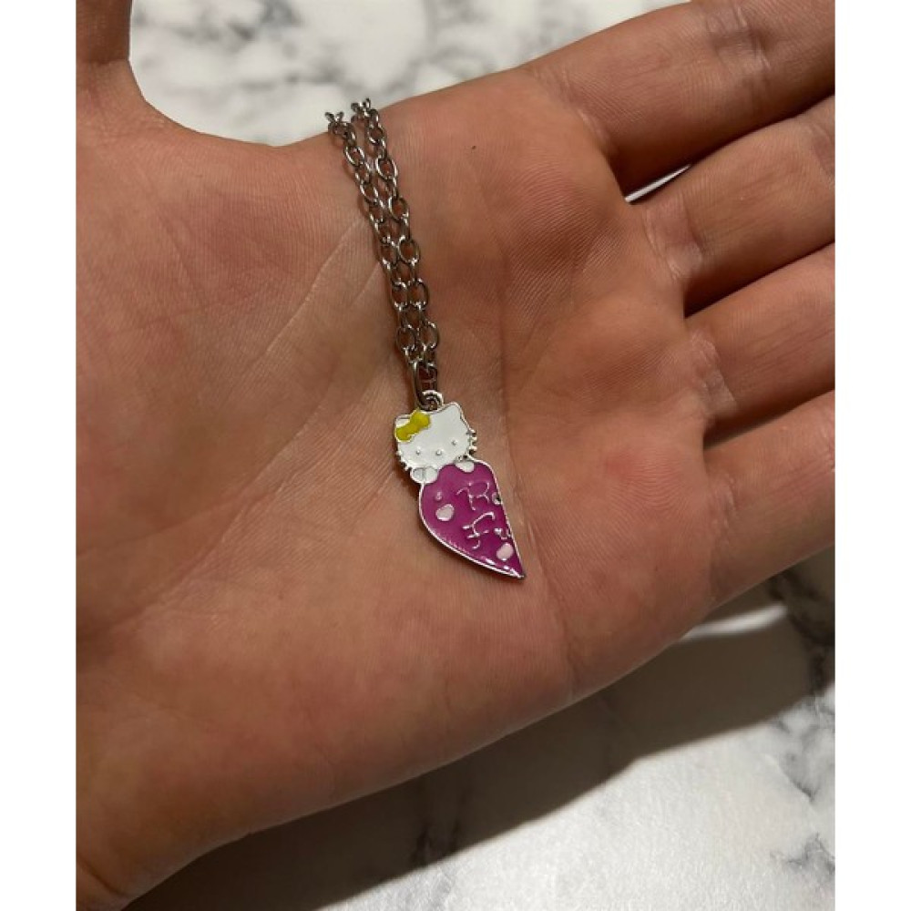 Touz Moda Hello Kitty Friends Left Heart Kolye - Pembe Bijuteri Kolye Fiyatı