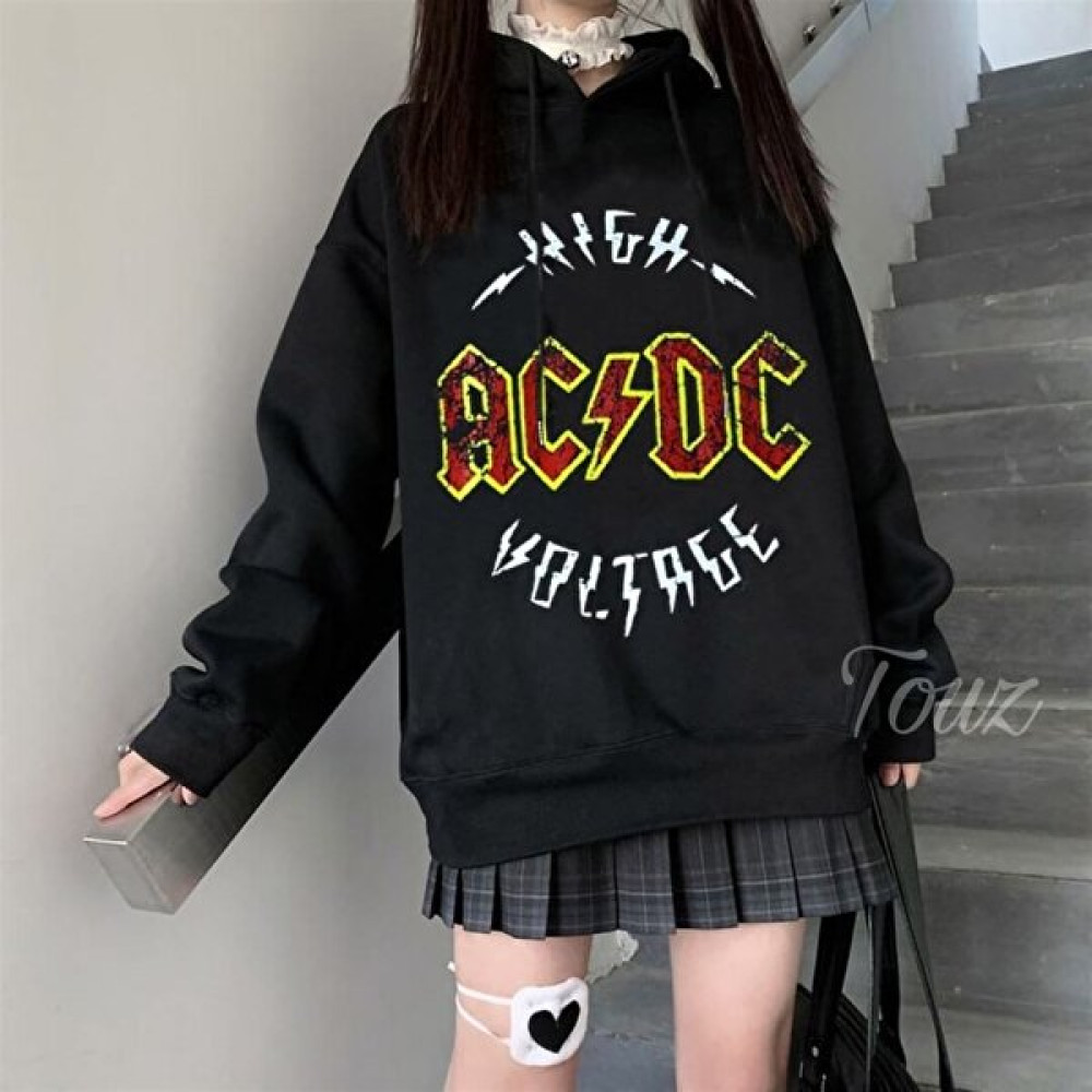 Touz Moda Touz Ac/dc Kapşonlu Sweetshirt Bayan Sweatshirt Fiyatı