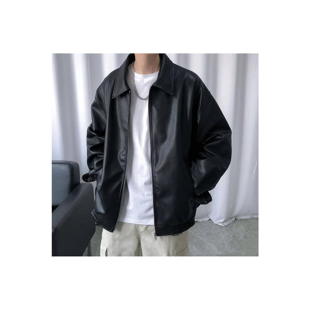 Touz Streetwear Siyah Oversize Deri Ceket S Beden Bayan Ceket Fiyatı