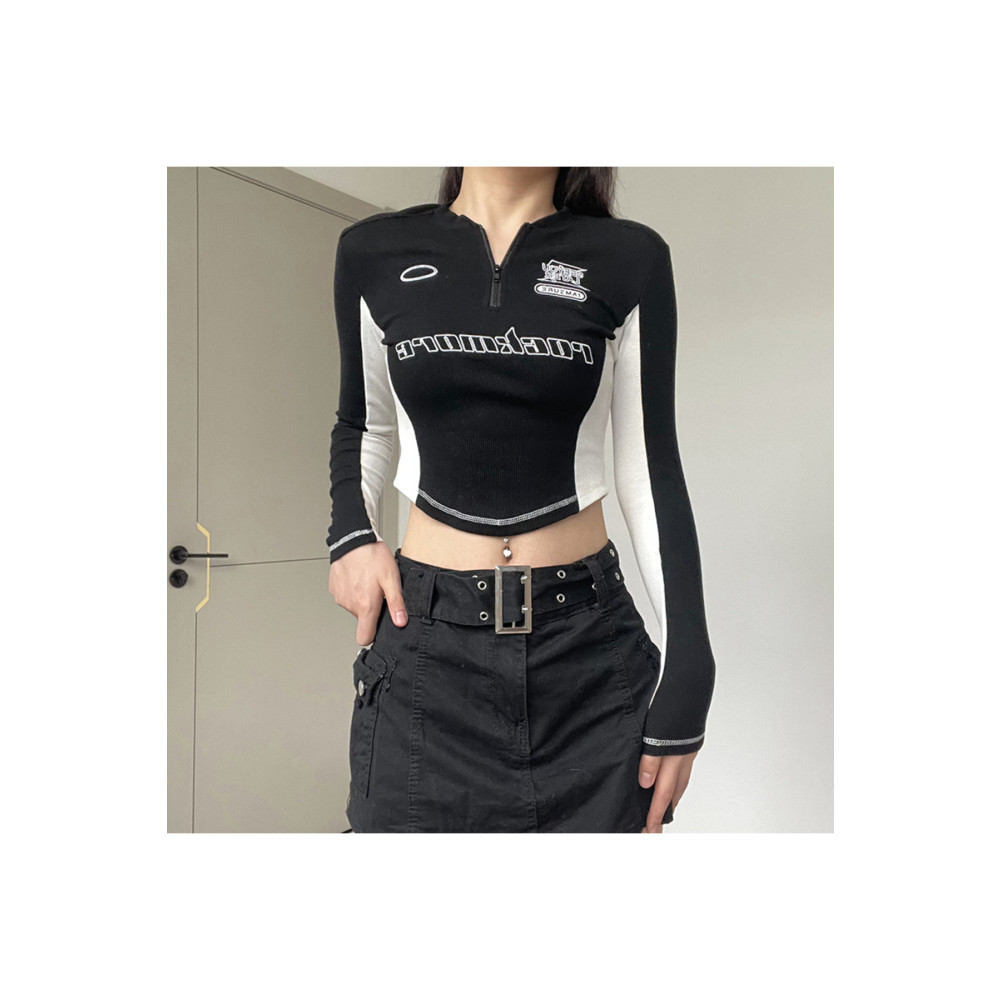 Touz Vintage Street Wear Rockmore Uzun Kollu Crop S-M Beden Bluz Fiyatı