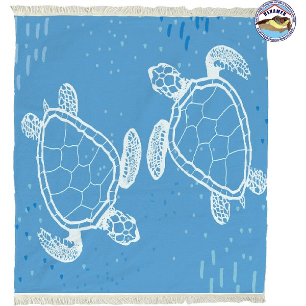 Towdoo Gui Kare Plaj Havlusu - Mavi - 150 x 150 cm Plaj Havlusu Fiyatı