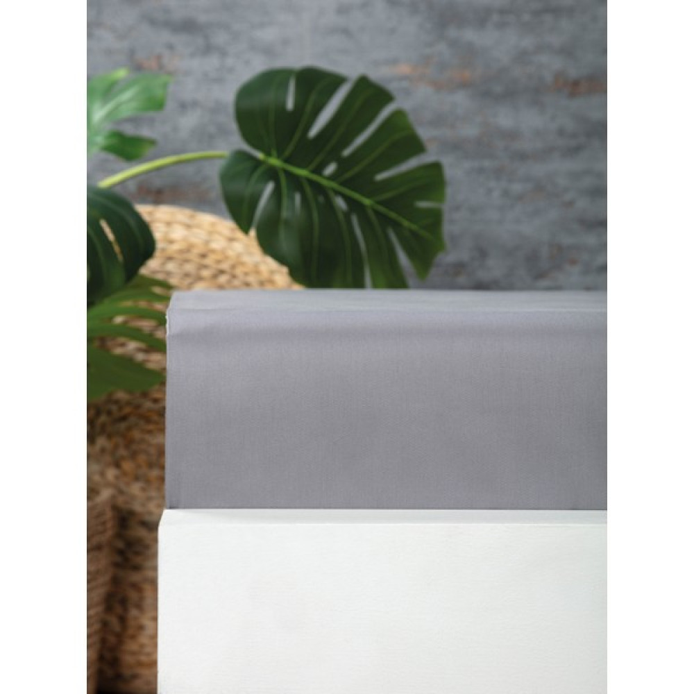 Towell Home Comfort Collection %100 Pamuk Saten Tek Kişilik Terletmeyen Çarşaf (160 cm x 240 Cm) - 160 cm x 240 cm - Antrasit Çarşaf Fiyatı