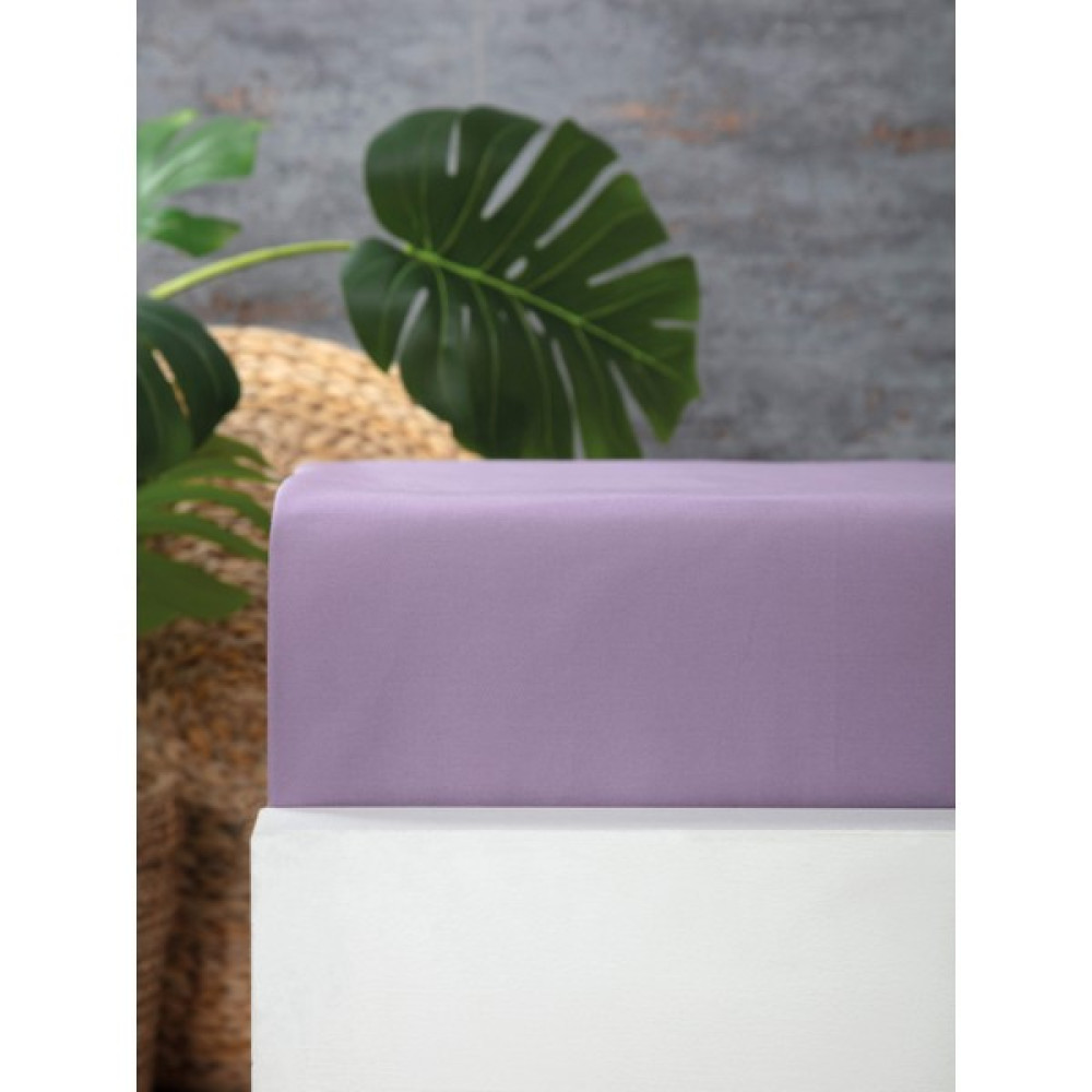 Towell Home Comfort Collection %100 Pamuk Saten Tek Kişilik Terletmeyen Çarşaf (160 cm x 240 Cm) - 160 cm x 240 cm - Mor Çarşaf Fiyatı