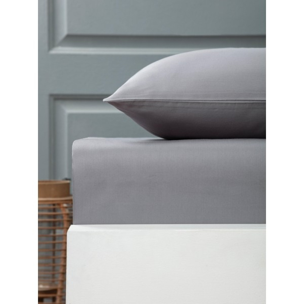 Towell Home Comfort Collection %100 Pamuk Saten Tek Kişilik Terletmeyen Çarşaf Takımı (160 cm x 240 Cm) - 160 cm x 240 cm - Antrasit Çarşaf Fiyatı