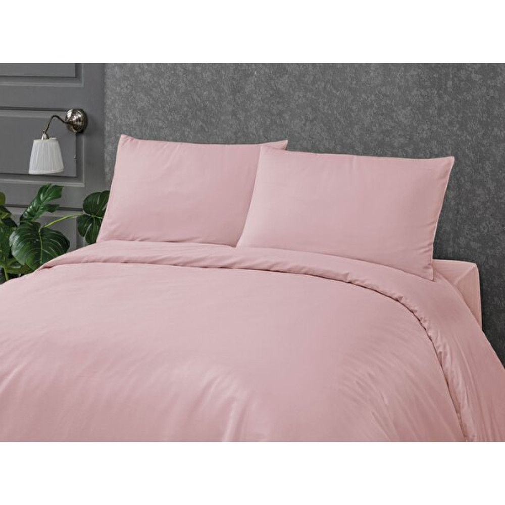Towell Home Comfort Collection Pamuk Saten Çift Kişilik Terletmeyen Nevresim Takımı (200 cm x 220 Cm) - Açık Pembe - 200 x 220 cm Nevresim Takımı Fiyatı