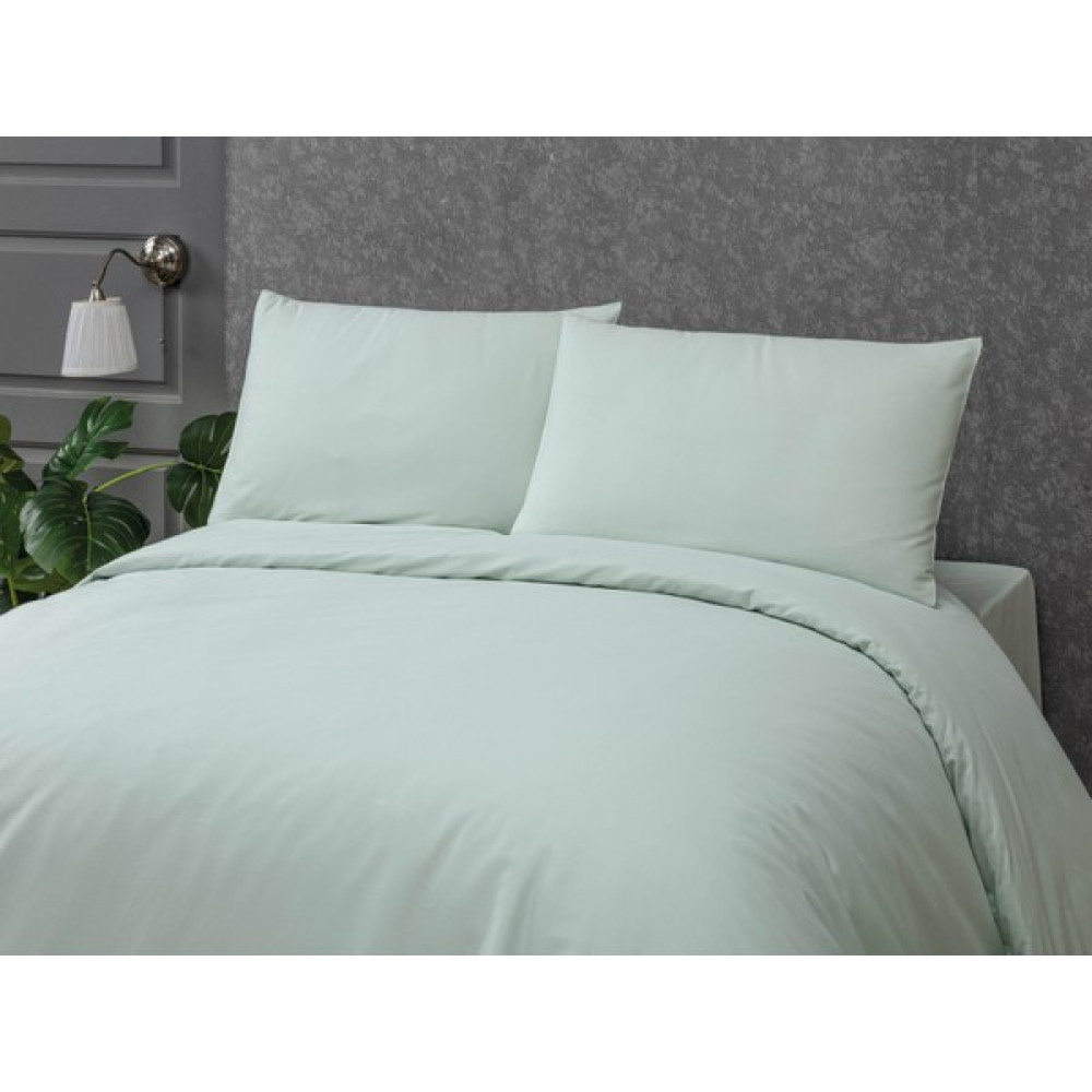 Towell Home Comfort Collection Pamuk Saten Çift Kişilik Terletmeyen Nevresim Takımı (200 cm x 220 Cm) - Su Yeşili - 200 x 220 cm Nevresim Takımı Fiyatı