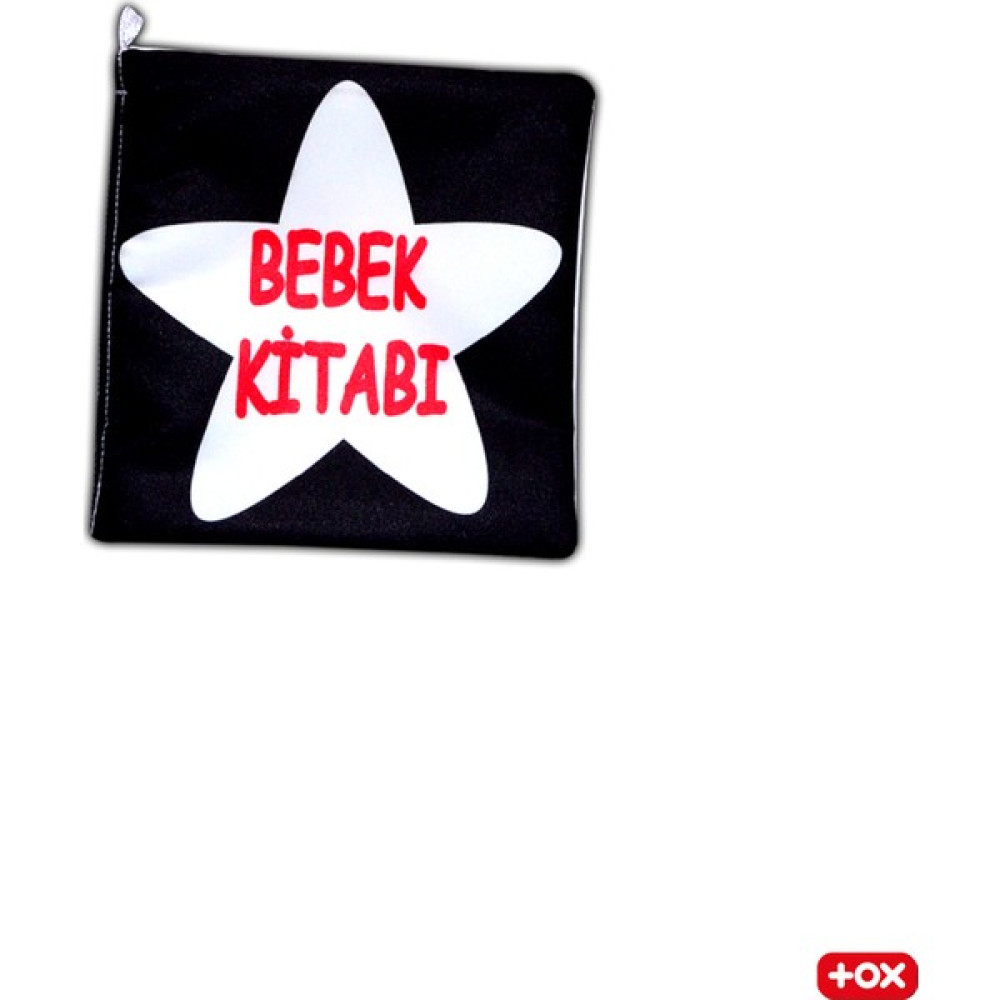 Tox Bebek Siyah-Beyaz Kumaş Sessiz Kitap - Bez Kitap Bebek Oyuncakları Fiyatı