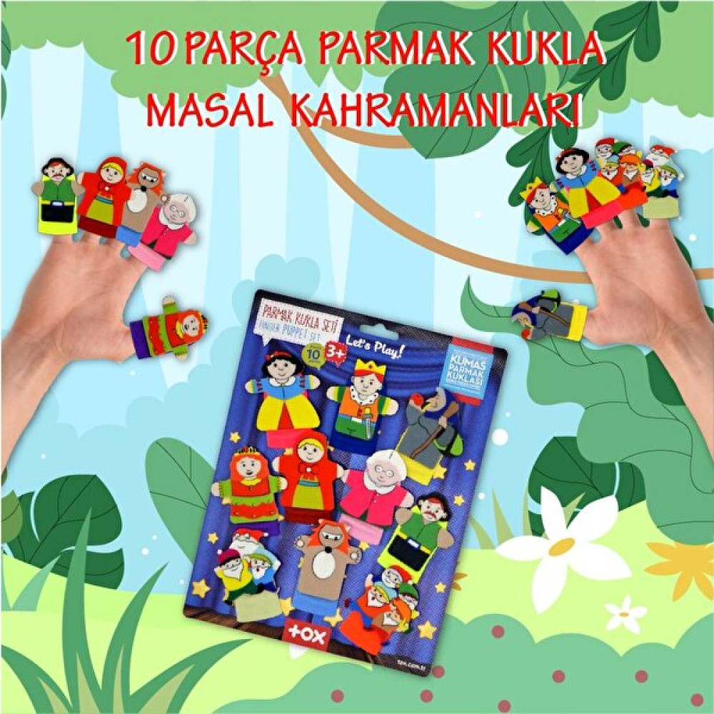 Tox Masal Kahramanları 10 Parça Parmak Kukla Set T225 Bebek Oyuncakları Fiyatı
