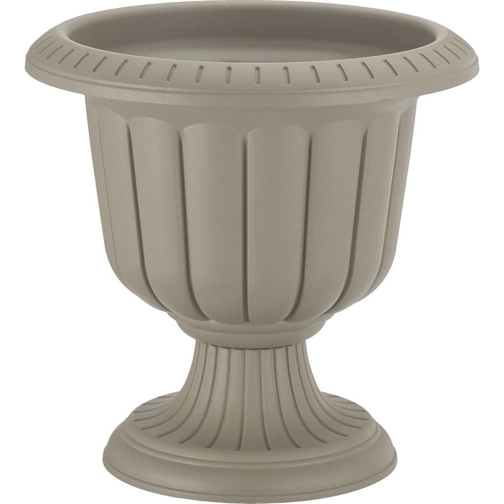ToXA 9,8 Litre Kahverengi Nergis Saksı Ayaklı Mat Plastik Nergiz Kapıönü Balkon Bahçe Saksısı No1 Ø35x36cm - Kahve Saksı ve Aksesuarları Fiyatı