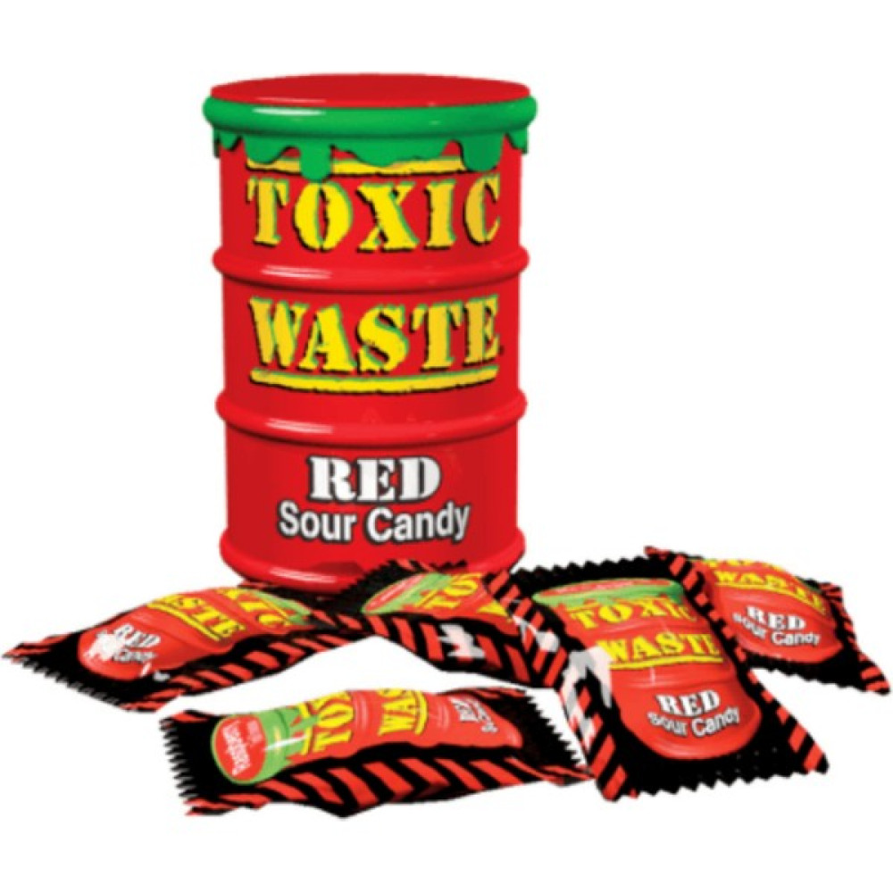 Toxic Waste Red Sour Candy 42 gr Diğer Fiyatı