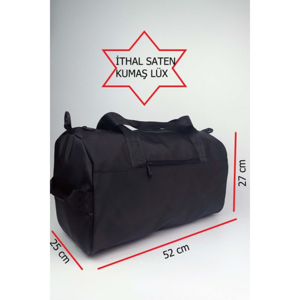 Toxo Siyah Unisex Saten Kumaş Seyahat&fitness Bag&spor Çantası-Omuz Askılı Ithal Astar Spor Çantası Sırt Çantası (Outdoor) Fiyatı