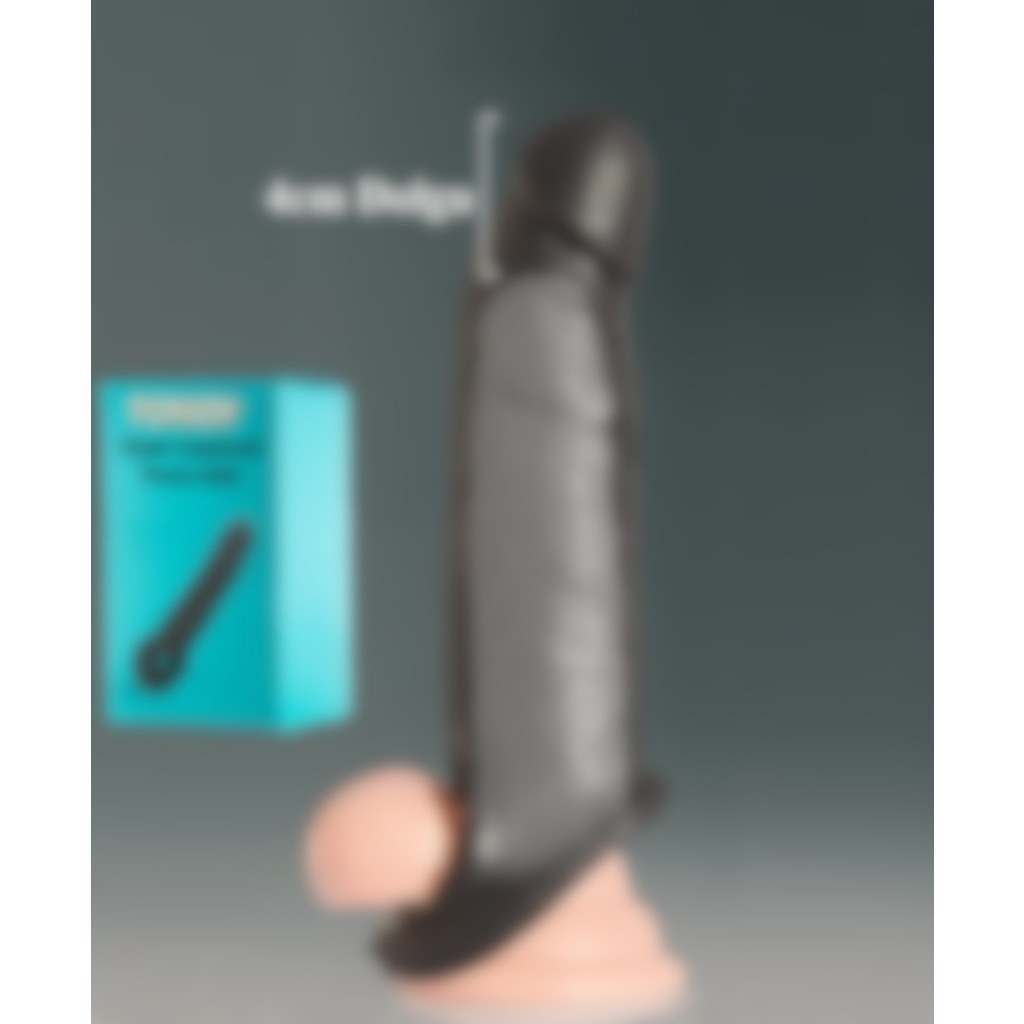 TOY JOY Ten Dokusunda 4 cm Uzatmalı Siyah Penis Kılıfı Black Penis Sleeve Diğer Fiyatı