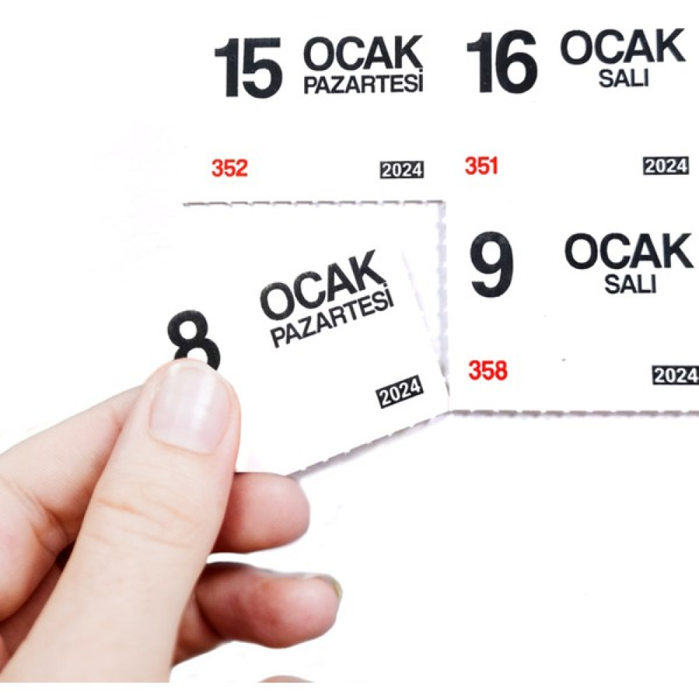 Toyagift Toyagıft  Koparmalı  Metal Spiralli ve Askılı Duvar Takvimi 2024 Takvim Fiyatı