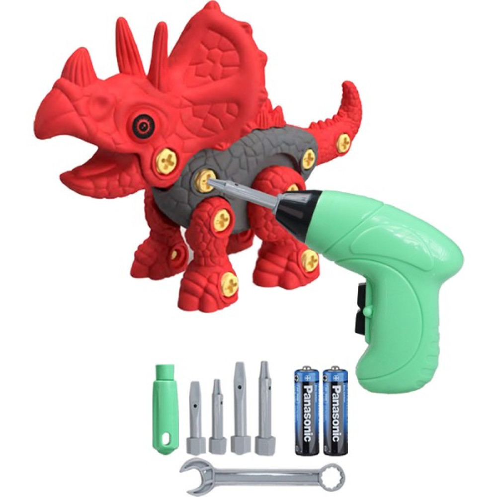 Toyaş Eğitici Sök Tak Oyuncak Pilli Matkaplı Dinozor Triceratops Vidalama Oyun Seti - Renkli Eğitici Oyuncak Fiyatı