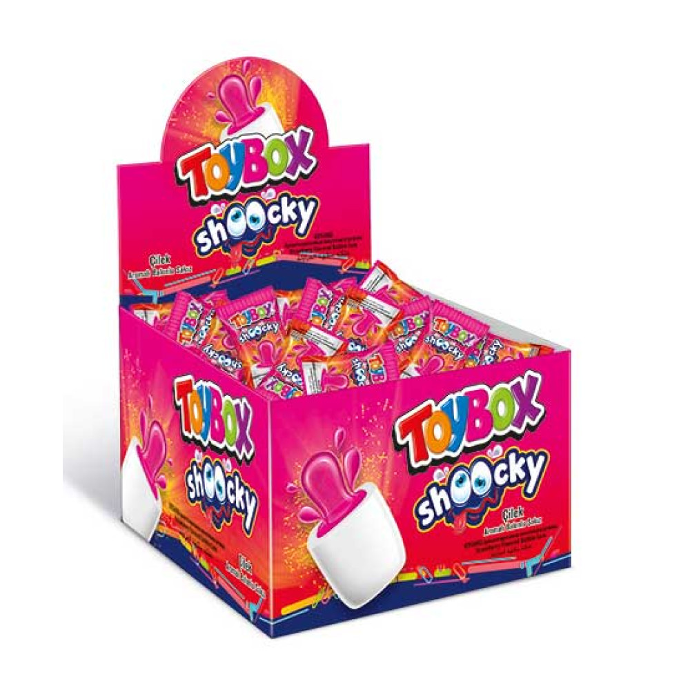 Toybox Dolgulu Sakız 4 gr 100'lü Paket Çilek Aromalı Diğer Fiyatı