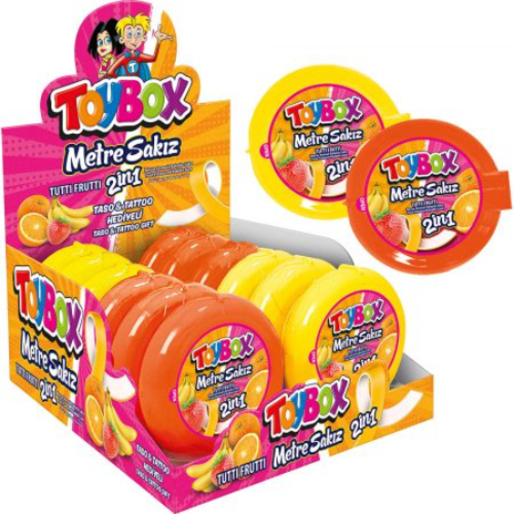 Toybox Metre Sakız 28 gr Tutti Frutti Şekerleme Sakız Fiyatı