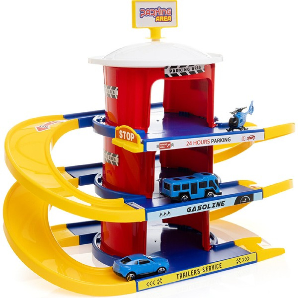 Toyflyer 17 Parça Otopark Garaj Seti - Renkli Oyuncak Araç Fiyatı