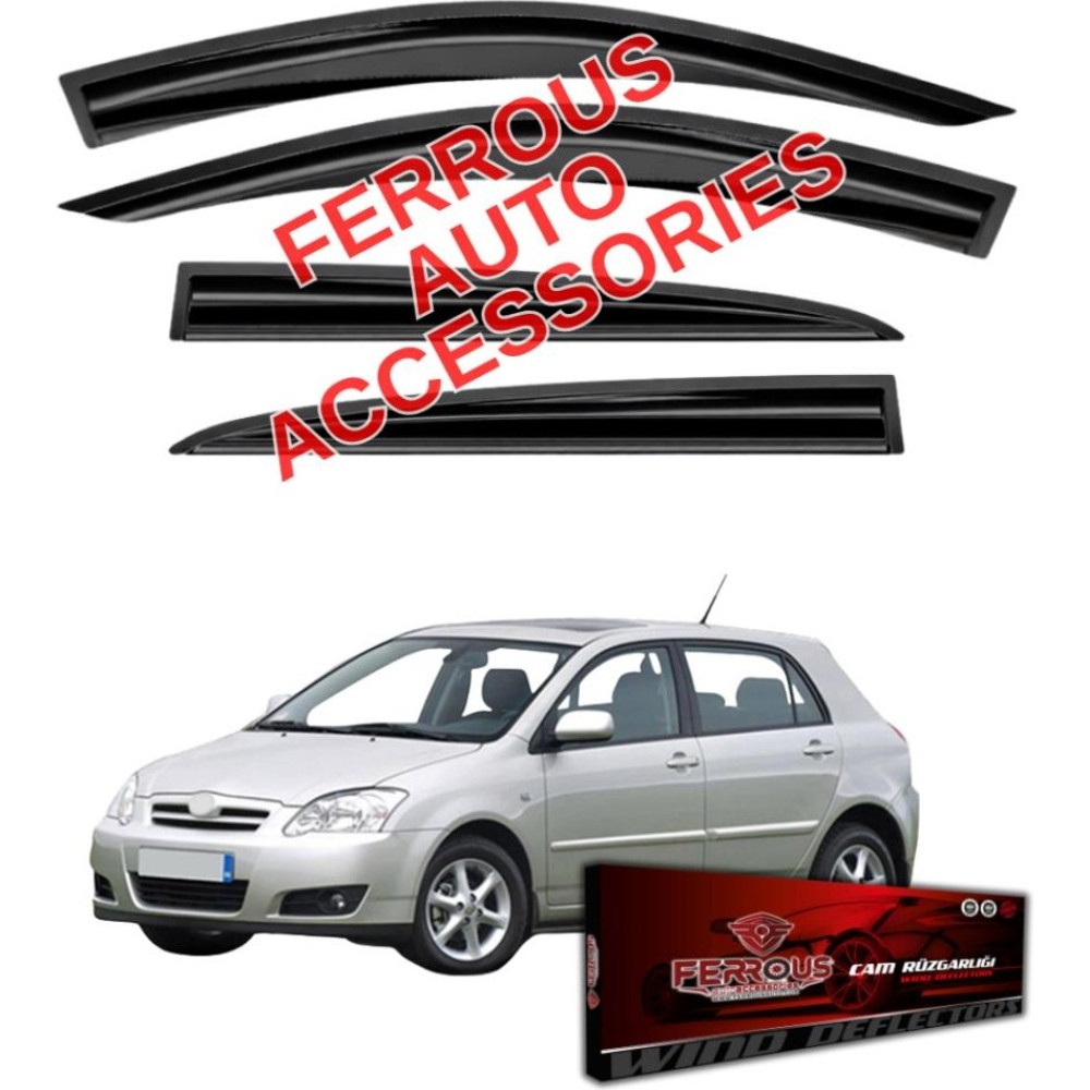 Toyota Corolla Hb Ferrous Cam Rüzgarlığı 4lü 2002 2007 Oto Rüzgarlıkları Fiyatı