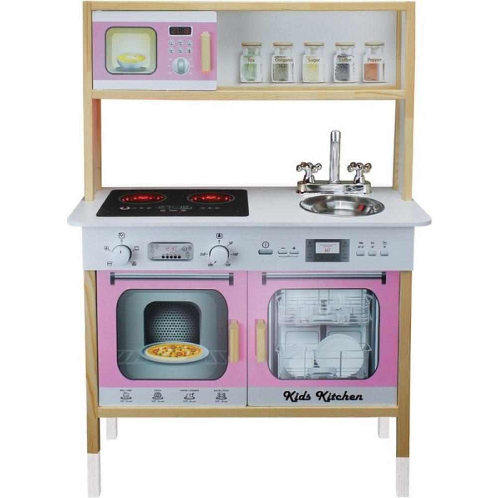 Toysilla Ahşap Çocuk Oyun Mutfağı Led Aydınlatmalı Pembe - T1005 Oyun Seti Fiyatı