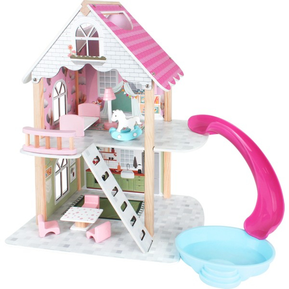 Toysilla Ahşap Oyuncak Kaydıraklı Çocuk Oyun Evi - T2013 Bebek Oyuncakları Fiyatı