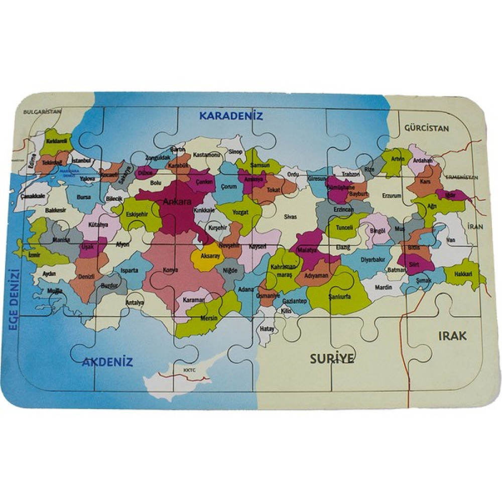 Toysilla Ahşap Puzzle Türkiye Haritası Eğitici Oyuncak Fiyatı