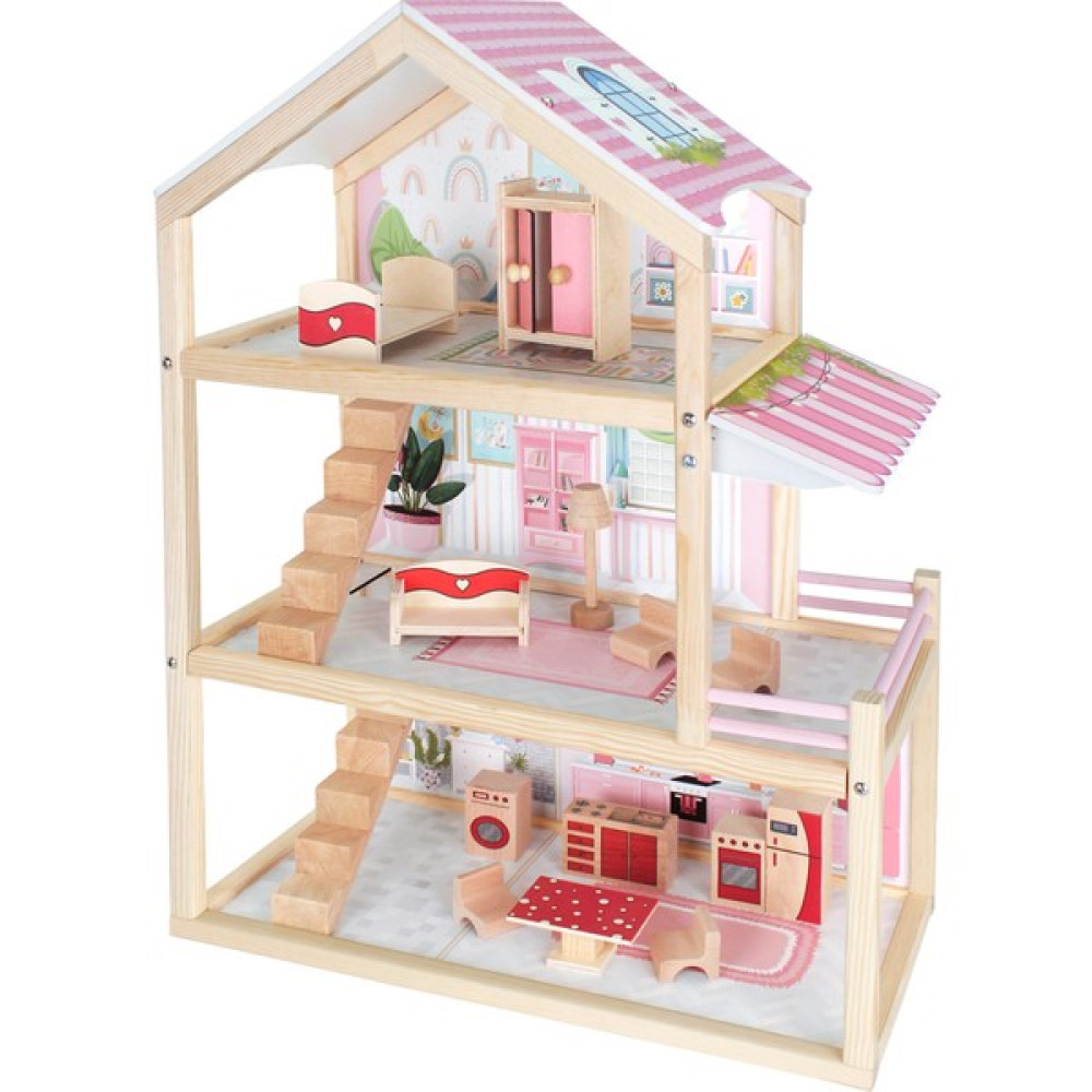 Toysilla T2014 Ahşap Çocuk Oyun Evi Bebek Oyuncakları Fiyatı