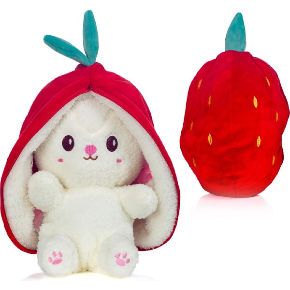 Toysme Çilek Tavşan Peluş Oyuncak - Çocukların Hayallerini Süsleyen Yumuşak Arkadaş! - Kırmızı Çilek Peluş Oyuncaklar Fiyatı