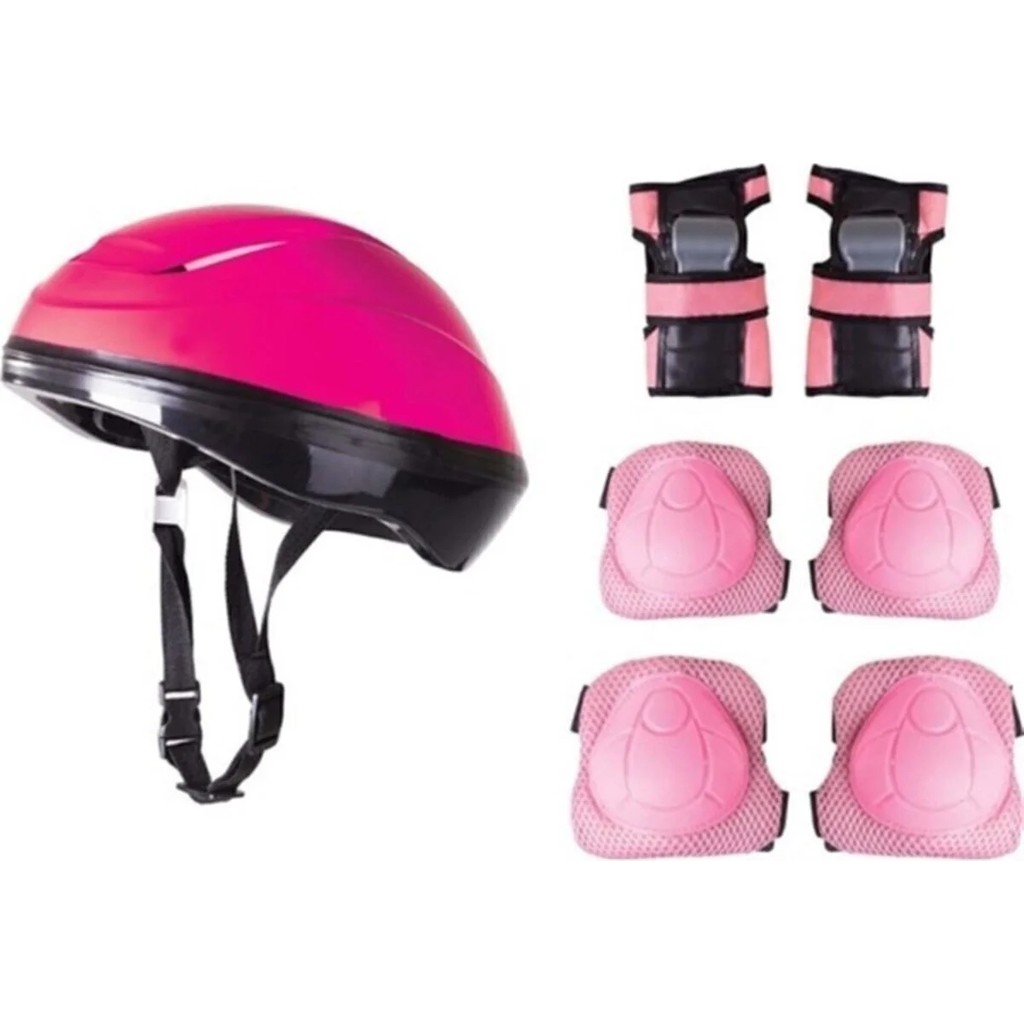 Toysnet F-Sports Kask Dizlik Dirseklik Koruyucu Seti Pembe Renk Diğer Fiyatı
