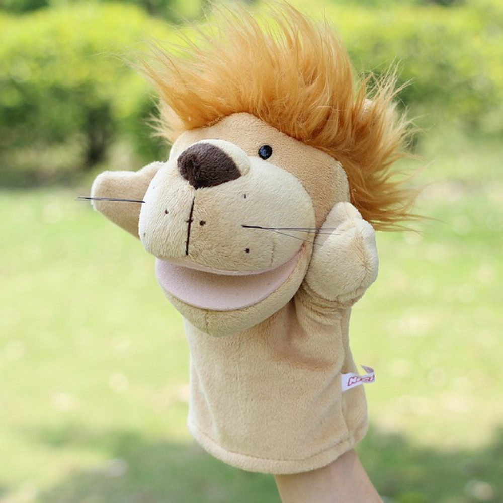Toyworld Ağız Açık Aslan Çocuk Peluş Oyuncak Kukla 25 cm (Yurt Dışından) - Kahverengi Oto Boyaları Fiyatı