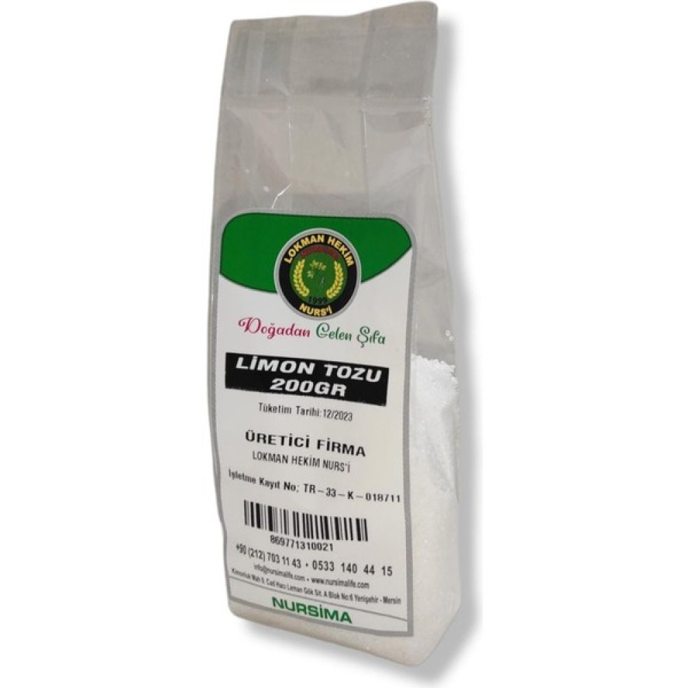 Toz Limon Tozu 100 gr Baharat Fiyatı