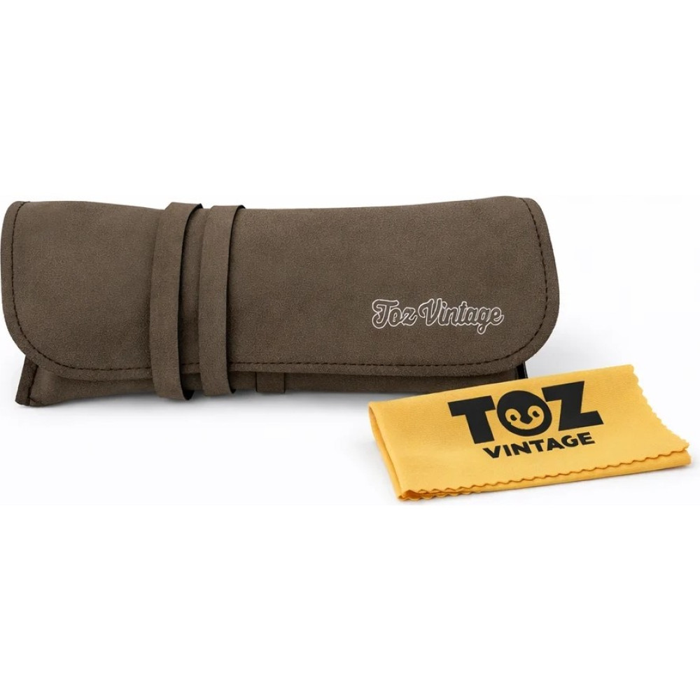 Toz Vintage Füme Deri Ipli Gözlük Kılıfı Sert Koruyucu Kese - Krem Gözlük Aksesuarı Fiyatı